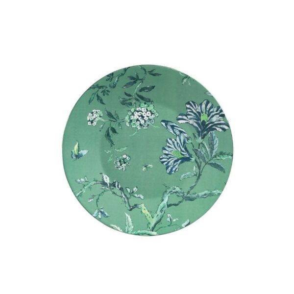 Wedgwood - Planplatte Ø 23 cm Grün - Platin -Chinoiserie
