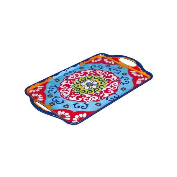 Rose & Tulipani Nador Vassoio Rettangolare In Melammina 49x29,5 cm