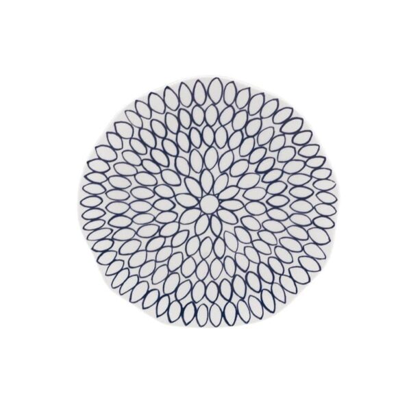 Rose & Tulipani Net Blue Piatto Frutta 20 cm