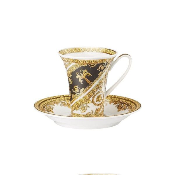 Rosenthal Versace - Tazza Caffè Espresso Con Piattino I Love Baroque