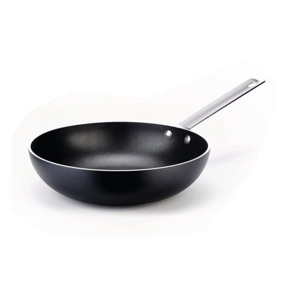 Alessi Mami 3.0 Padella A Manico Lungo In Alluminio Con Rivestimento Antiaderente 28 Cm