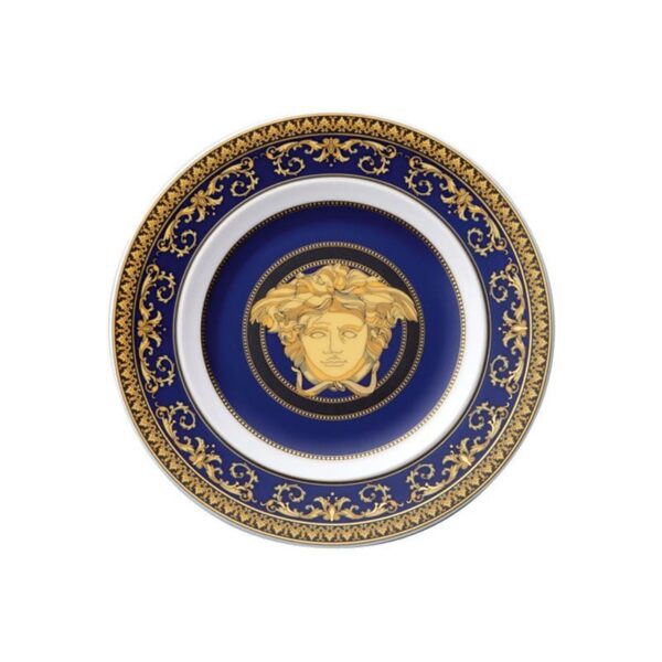 Rosenthal Versace - Piatto Piano 18 cm - Ikarus Medusa Blu