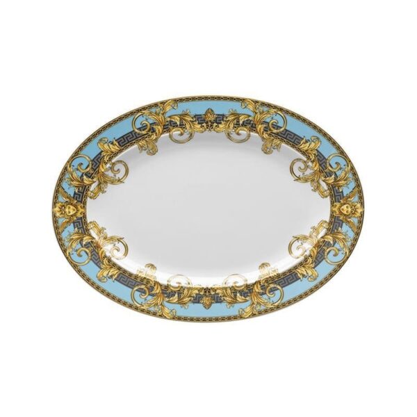Versace Prestige Gala Bleu Piatto Ovale 34 cm